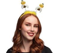 Boland 33013 - Headband Bee, Yellow/Black, Tiara, Honey Bee, Headpiece, Bumbl
