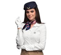 Boland 33205 flight attendant Stewardess Set, Multicoloured, Standard Size | Accessory set for fancy dress and theme party