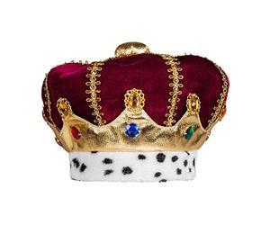 Boland 36103 - Children's Majesty Hat, Multicoloured, Crown for Children, King, Duke, Plush Hat, Carnival, Carnival, Theme Party, Halloween