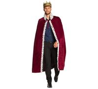 Boland 36105 - King's Coat Majesty, 140 cm, Cape for Adults, Plush Throw, Duke, Carnival, Carnival, Mardi Gras, Theme Party, Halloween