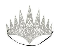 Boland 44087 Queen Crown with Elastic Band, Tiara, Accessory, Ice Princess, Princess, Theme Party, Carnival