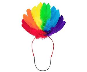Boland 44636 Rainbow Tiara Pride, Progress, LGBTQ Headpiece, Costume Accessory for CSD, Carnival and Theme Party