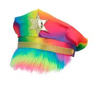 Boland 44762 Sheriff Pride Progress LGBTQ Rainbow Cap Headwear CSD Costume Accessory