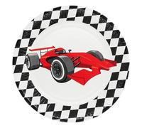 Boland 44777 Speed Racing Car Paper Plates for Parties and Birthdays Formula Racing Car Pack of 8