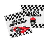Boland 44779 Speed Racing Car Paper Napkins for Parties and Birthdays Formula Racing Car Pack of 20