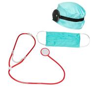 Boland 44809 Doctor Set for Costumes, Accessories for Carnival, Costume Set, Hat, Headband, Reflector, Mouth Mask and Stethoscope, Theme Party, JGA