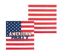 Boland 44975 - Party Napkins American Party 20 Pieces 33 x 33 cm Mouth Cloth Table Decoration 100% Paper Birthday Theme Party