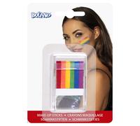Boland 45065 6-in-1 Rainbow Makeup Pen, Unisex Kids, Multi-Coloured