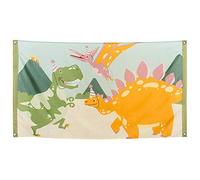Boland 50052 - Flag Dino Size 90 x 150 cm, Polyester, Dinosaur, Banner, Wall Decoration, Hanging Decoration, Children's Birthday, Theme Party