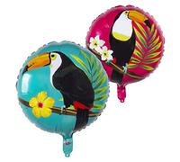 Boland 52592 - Foil Balloon Toucan, Diameter Approx. 45 cm, Balloon, Air, Helium Filling, Birthday, Summer, Garden, Gift, Decoration