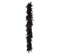 Boland 52611 Feather Boa, Accessory, Black, Scarf, 20s, The Great Gatsby, Charleston, Costume, Fancy Dress, Theme Party, Carnival, Fancy Dress