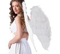 Mens Heavenly Angel Large White Fancy Dress Cosplay Male Feather Wings 87cm