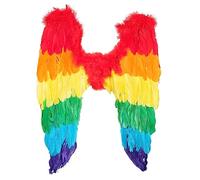 Boland 52833 - Angel Feather Wings, Rainbow, Folded, 50 x 50 cm