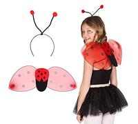 Ladybird Red Wings and Headband Accessory Kit Fancy Dress Set Summer Ladybug