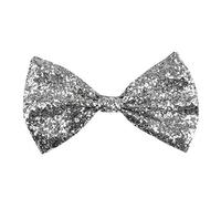 Boland 52901 - Bow Tie Glitter, Silver