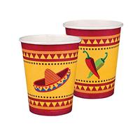 Boland 54398 - Fiesta Party Cups - Pack of 10-210ml - Eco-Friendly Party Tableware - 100% Paper - Birthday