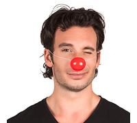 Boland 55522 Plastic Clown Nose with Elastic Band, Pack of 24, Red, Super Hold, Fun Maker, Accessory, Theme Party, Carnival