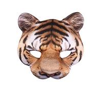 Boland 56730 BOL56730 Tiger Foam Mask, Adult, Orange, Black
