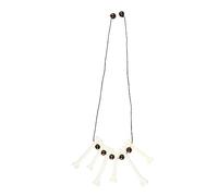 Boland 64478 - Necklace Bone, Adjustable Chain, Beads, Stone Age, Cave, Neanderthal, Carnival, Halloween, Theme Party, Costume