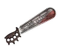 Boland 72267 - Zombie Killer Chainsaw, Length 50 cm, Plastic, Weapon, Costume, Accessory, Carnival, Theme Party, Halloween