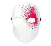 Boland 72276 - Bloody Killer Face Mask, Ice Hockey Mask, Bloody Killer, Psycho, Accessory, Halloween, Carnival, Theme Party