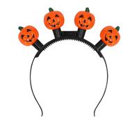 Boland 72328 LED Diadem Pumpkin with Battery, Headband for Costumes, Halloween and Carnival, Skull
