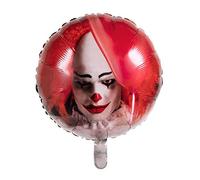 Boland 72357 Horror Clown Foil Balloon, Size 45 cm, Double-Sided Printed Balloon, Scary Motif, Horror, Balloon, Helium, Gift, Decoration, Birthday, Halloween