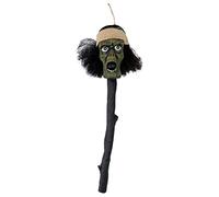Boland 73064 - Sceptre Voodoo Head, Size 52 cm, Magic Wand, Miracle Healer, Accessory, Costume Accessory, Carnival, Theme Party, Halloween