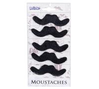 Boland 73169 Fiesta Mexico 54414 Mustache Set of 6 Black, Adult, Tag (US IMPORT)