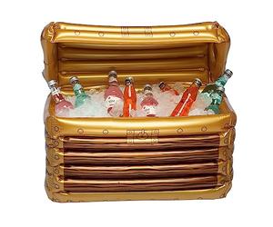Boland 74223 Inflatable Treasure Chest, Drinks Cooler, Decoration, Party Decoration for Pool, Summer Party and Theme Party