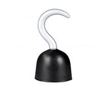 Boland 74306 Pirate Hook, Size 19 x 9 cm, Black/Silver, Plastic, Medieval, Privateer, Sailor, Carnival, Halloween, Theme Party