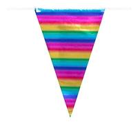 Boland 74738 Rainbow Foil Bunting, Multicoloured