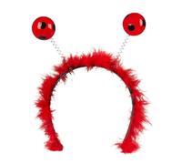 Boland 76327 - Headband Ladybird, Red/Black, Tiara with Feathers and Feathers, Accessory, Carnival, Theme Party, Costume