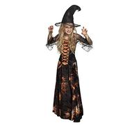 Boland 78136 Children's Dazzling Witch Costume Orange/Black, 10-12 Years (152)