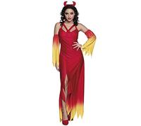Boland 79121 Adult Costume Fire Devil Size M Women's Red/Yellow