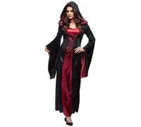 Boland 79210 Adult Vampire Mistress Costume, Black, red, 36-38 (EU)