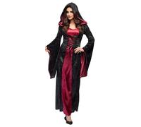 Boland 79210 Adult Vampire Mistress Costume, Black, red, 36-38 (EU)