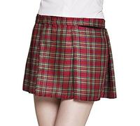 Boland 81226 - Mrs Tartan Rock Red Checked Tartan Skirt Scottish Lady Scotland Costume Carnival Theme Party