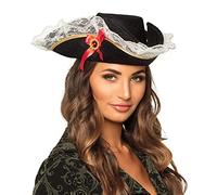 Boland 81928 Adult Hat Pirate Stacey, Accessory, Fancy Dress, Carnival