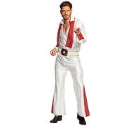 Boland 83526 Elvis Rock 'N Roll Star Adult Costume White/Red M (50/52)