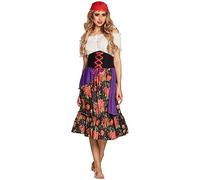 Boland 83565 Adult Gypsy Costume Gypsy Rilana - Red