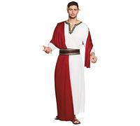 Boland 83697 Roman Emperor Julius Caesar Adult Costume Red/White Size 54/56, Unisex