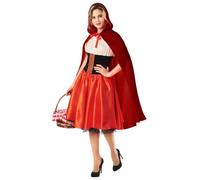 Boland 83936 Adult Little Red Riding Hood Costume, Solid, Multicoloured, M-L