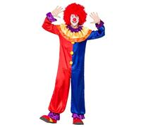 Boland 84027 Zeppy Clown Adult Costume, Multicoloured, M-L