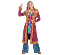Boland 84044 Adult Happy Hippie Costume, Multicoloured, S