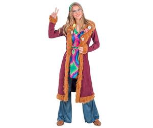 Boland 84044 Adult Happy Hippie Costume, Multicoloured, S