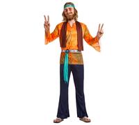 Boland 84047 Adult Hippie Buzz Costume, Multicoloured, M-L