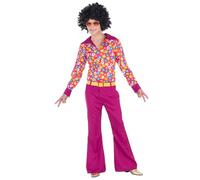 Boland 84049 Adult Hippie Groove Costume, Multicoloured, M-L