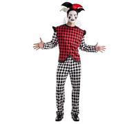 Boland 84066 Adult Harlequin Costume, Multi-Coloured, S