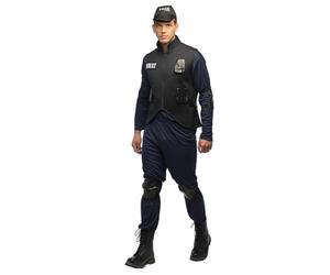 Boland 84108 Adult SWAT Agent Costume, Solid, Multicoloured, S